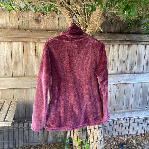 Velour Mock Turtleneck Pullover - Picture 3 of 6